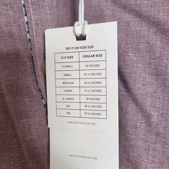 Craft + Flow Men's Long Sleeve Button Up Shirt Size L - Picture 6 of 7